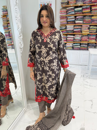 Fizza Cut Work Set - Preetibora