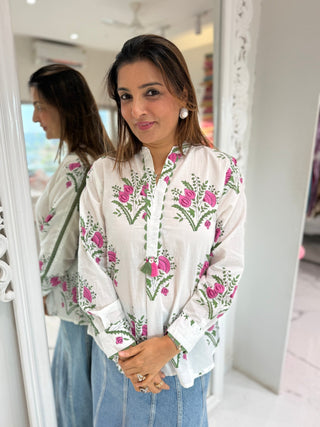 Floral Charm Shirt - Preetibora