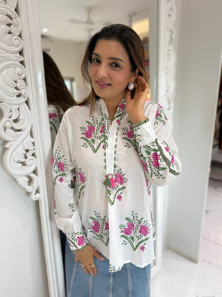 Floral Charm Shirt - Preetibora