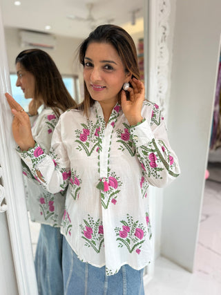 Floral Charm Shirt - Preetibora