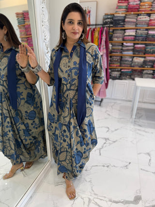 Floral Cowl Set-2 - Preetibora
