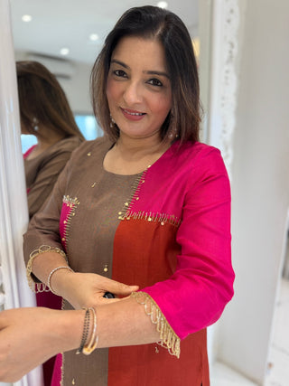 Golden Lace Coord Set - Preetibora