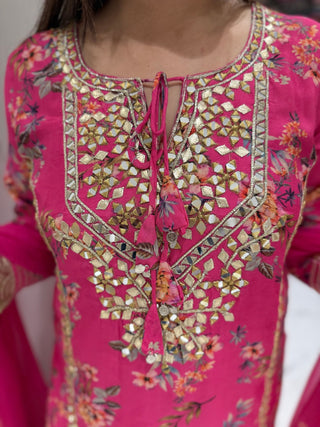 Gulabi Noor Sharara Set - Preetibora