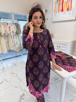 Gulnar Cut Work Set - Preetibora