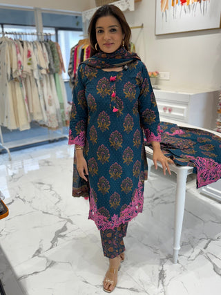 Gulnar Cut Work Set - Preetibora