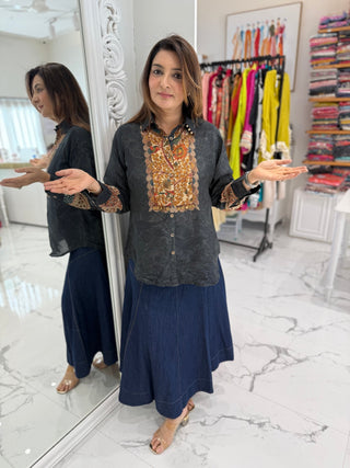 Heer Kalamkari Shirt - Preetibora