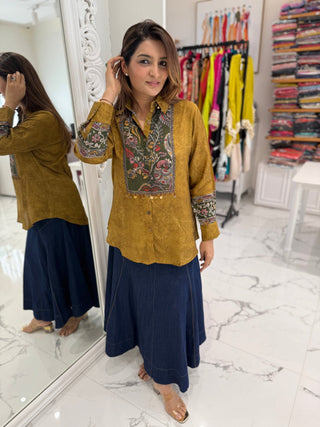 Heer Kalamkari Shirt - Preetibora