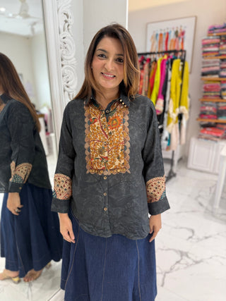 Heer Kalamkari Shirt - Preetibora