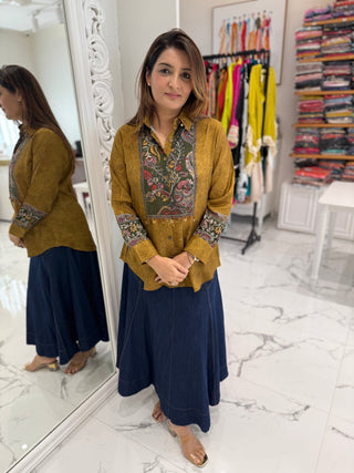 Heer Kalamkari Shirt - Preetibora
