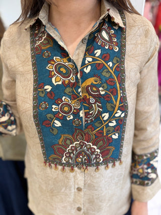 Heer Kalamkari Shirt - Preetibora