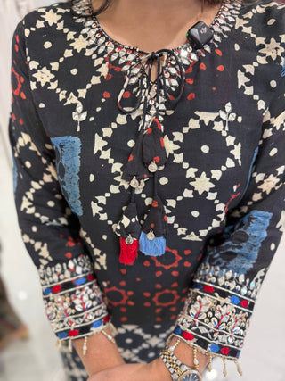 Kalamkari Charm Muslin Set - Preetibora