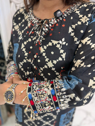 Kalamkari Charm Muslin Set - Preetibora