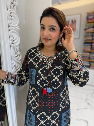 Kalamkari Charm Muslin Set - Preetibora
