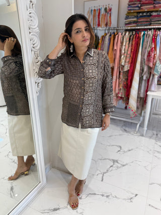 Kalamkari Shirt - Preetibora