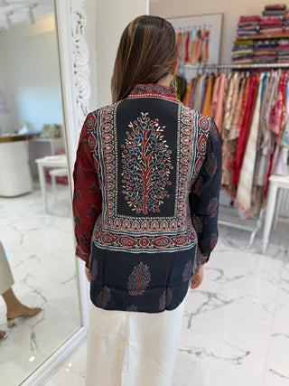 Kalamkari Stripes Shirt - Preetibora