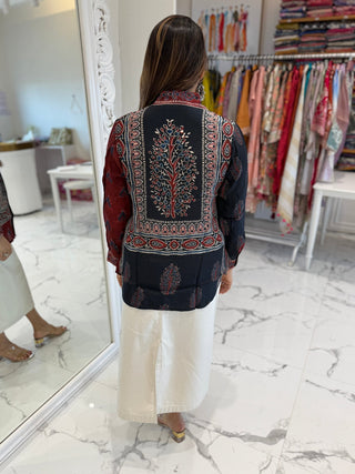 Kalamkari Stripes Shirt - Preetibora
