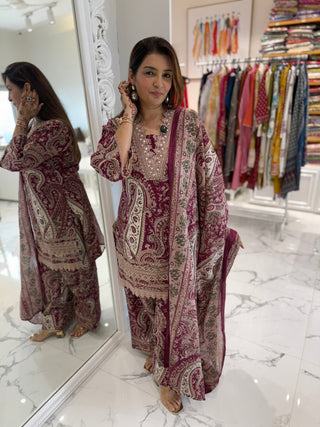 Kalamkari Suit Set - Preetibora