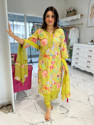 Karachi Dupatta Set - Preetibora