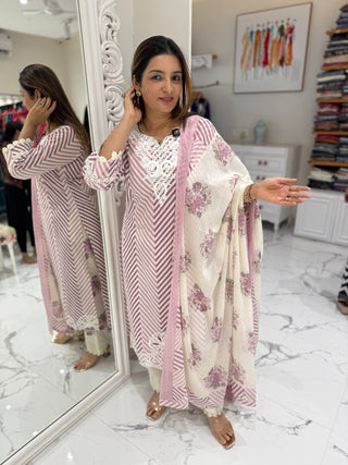 Leheriya Cut Work Set - Preetibora