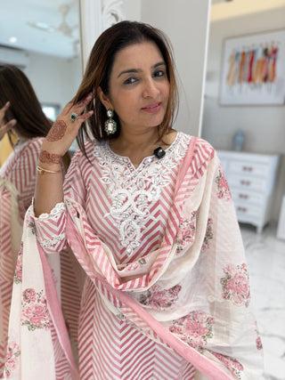 Leheriya Cut Work Set - Preetibora