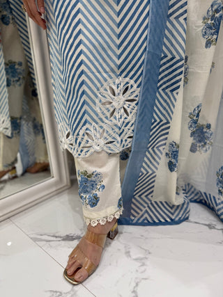 Leheriya Cut Work Set - Preetibora