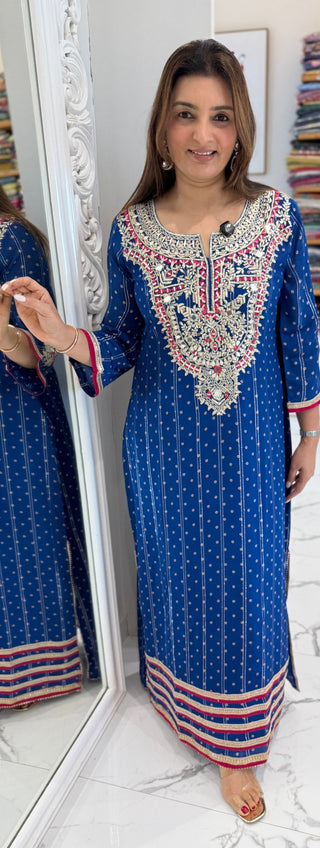 Luxury Muslin Kaftan Dress - Preetibora