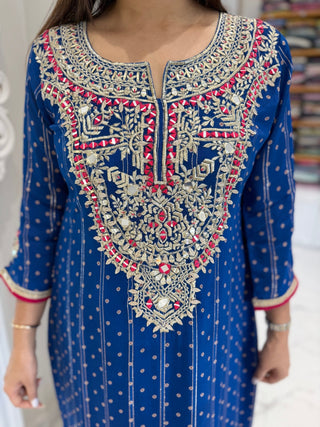 Luxury Muslin Kaftan Dress - Preetibora