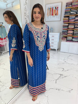 Luxury Muslin Kaftan Dress - Preetibora