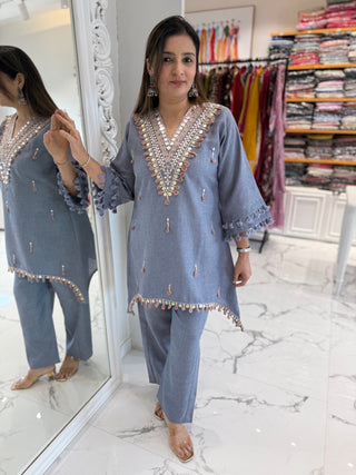 Mirror Tassel Co-ord Set - Preetibora