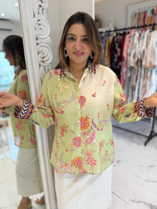 Modern Digital Print Shirt - Preetibora