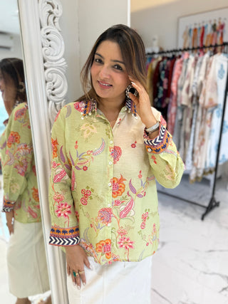 Modern Digital Print Shirt - Preetibora