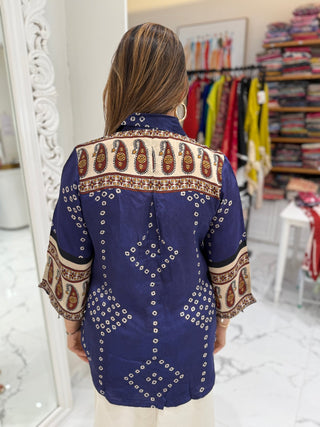 Mughal Bandhej Shirt - Preetibora