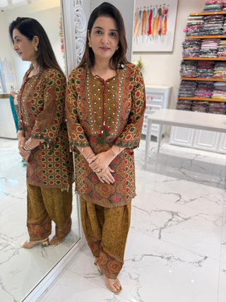 Mustard Farshi Set - Preetibora