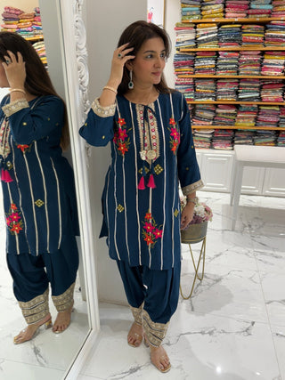 Neelam Patiala Cord Set - Preetibora