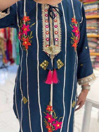 Neelam Patiala Cord Set - Preetibora