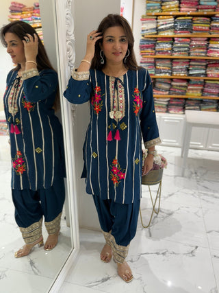 Neelam Patiala Cord Set - Preetibora