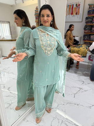 Neha Mirror Farshi Set - Preetibora