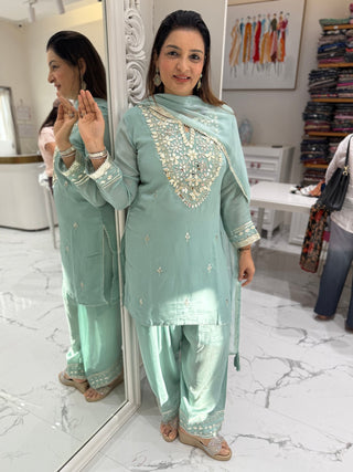 Neha Mirror Farshi Set - Preetibora