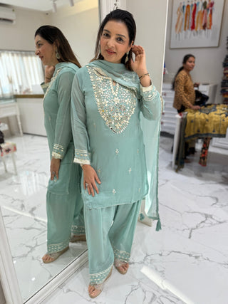 Neha Mirror Farshi Set - Preetibora