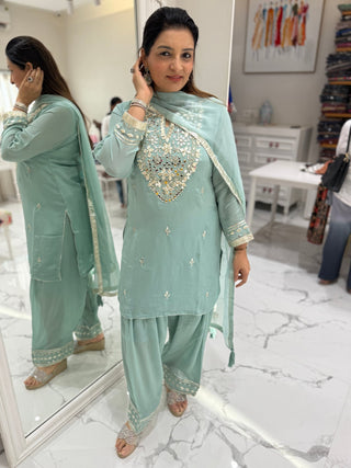 Neha Mirror Farshi Set - Preetibora