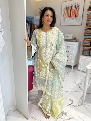 Nur Jahan Karachi Dupatta Set - Preetibora