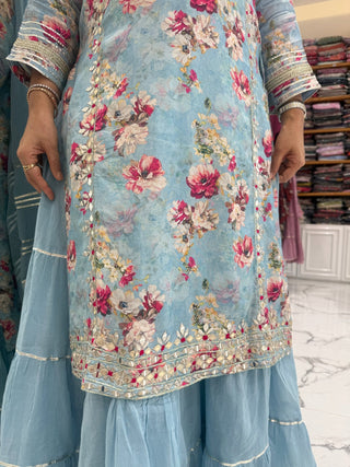 Ocean Blue Indian One-Piece - Preetibora