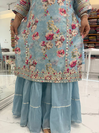 Ocean Blue Indian One-Piece - Preetibora