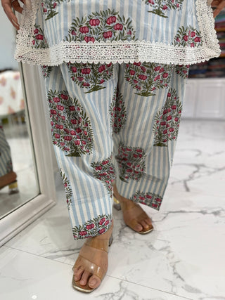 Pastel Floral Farshi Set - Preetibora