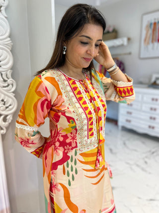 Pearl checkered Coord Set - Preetibora