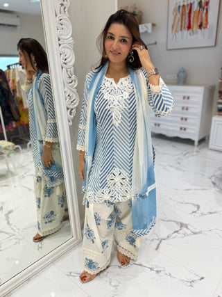Phool Leheriya Farshi Salwar Set - Preetibora