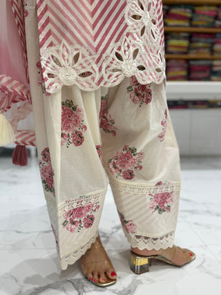 Phool Leheriya Farshi Salwar Set - Preetibora