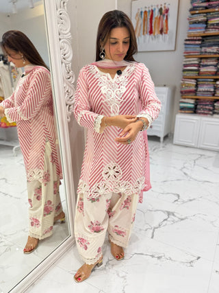 Phool Leheriya Farshi Salwar Set - Preetibora
