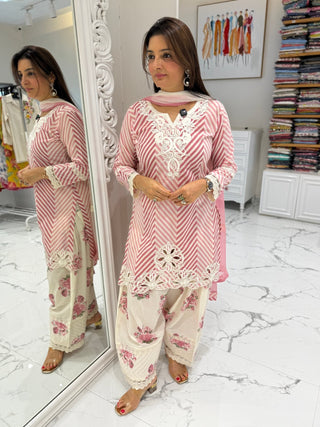 Phool Leheriya Farshi Salwar Set - Preetibora