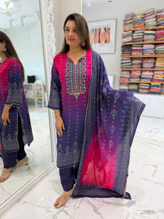 Phoolkari Bandhej Set - Preetibora